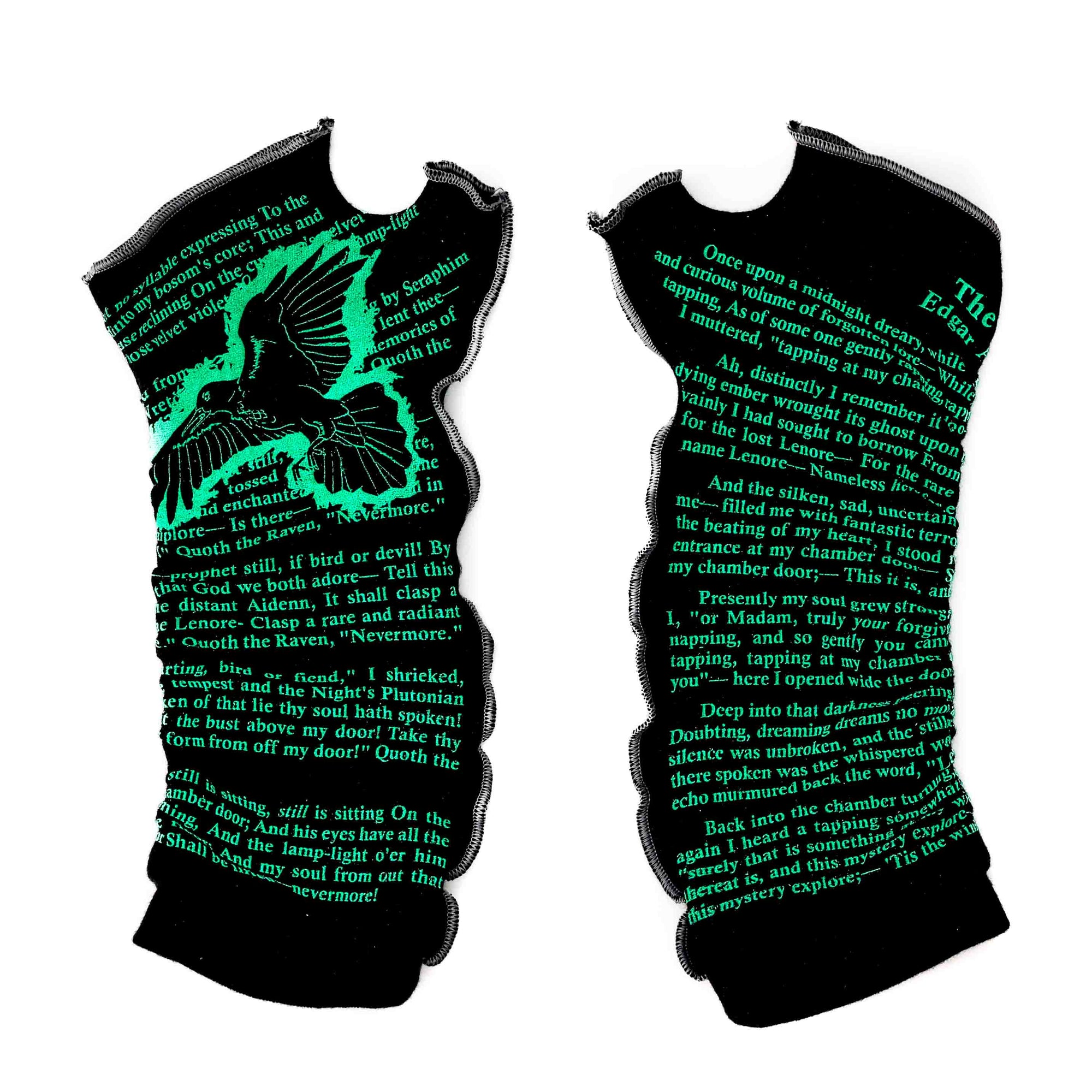 The Raven Glow-in-the-Dark Writing Gloves
