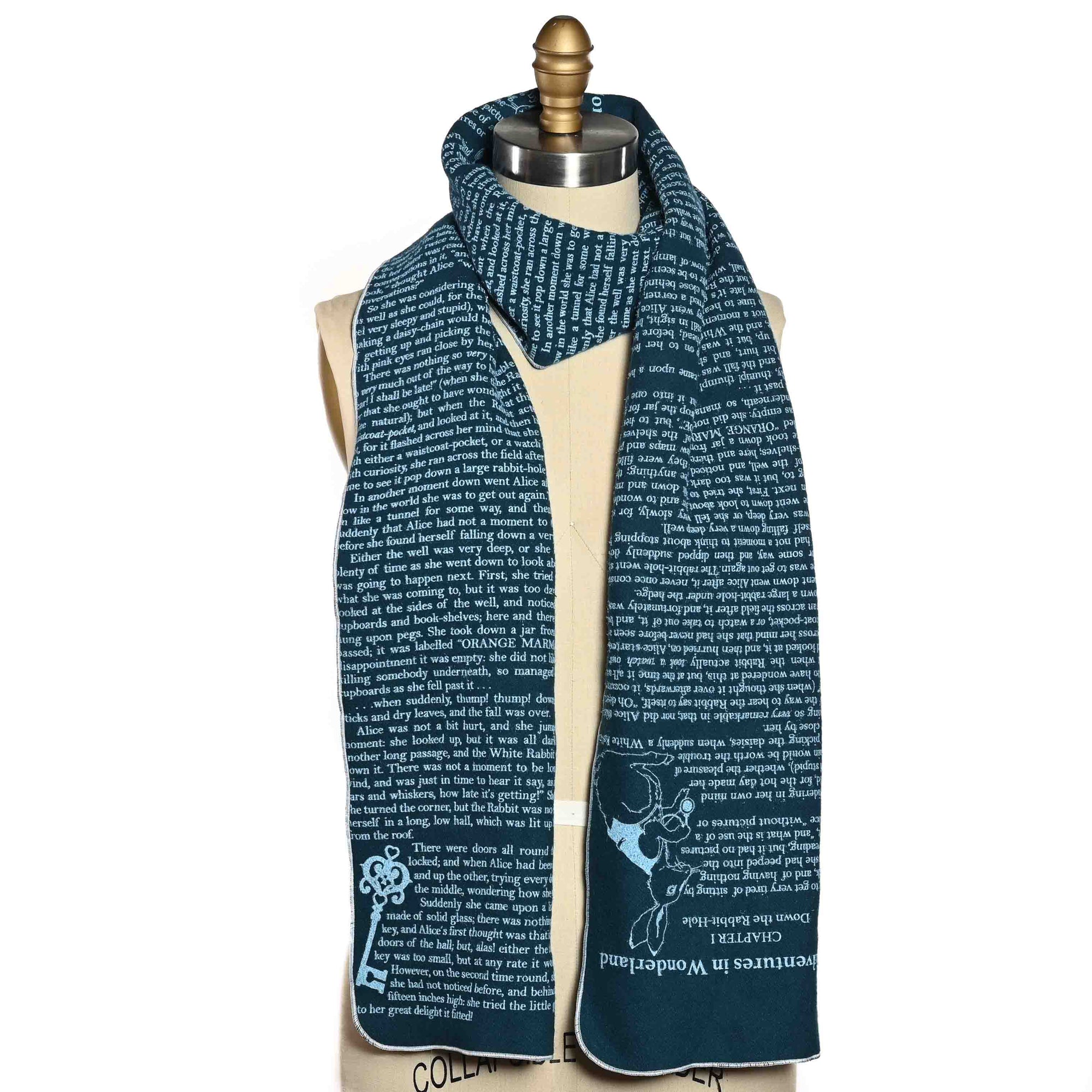 Alice in Wonderland Italian Wool Scarf