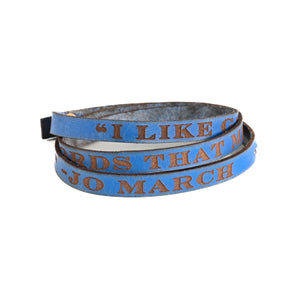 Jo March Leather Quote Bracelet