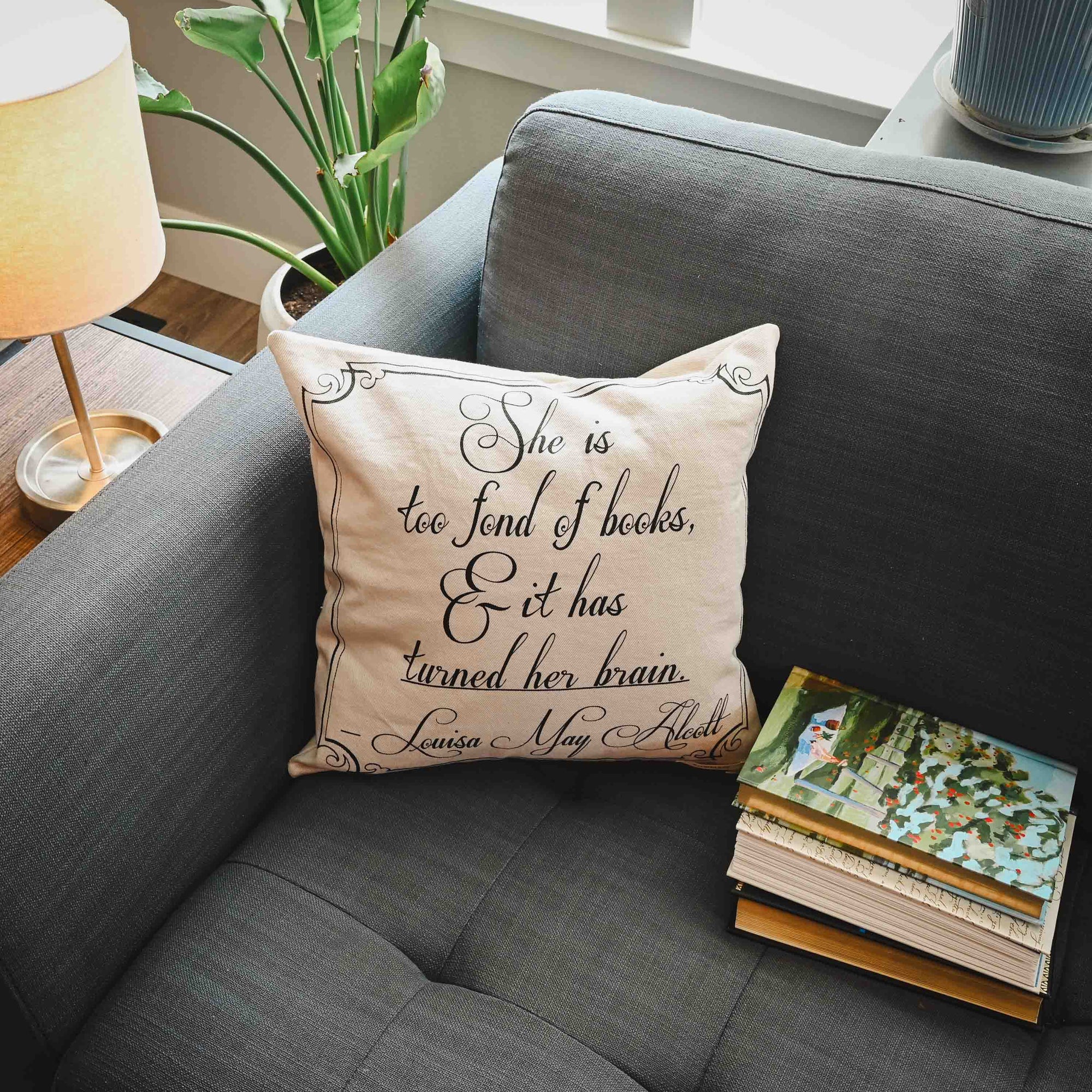 Louisa May Alcott Pillow