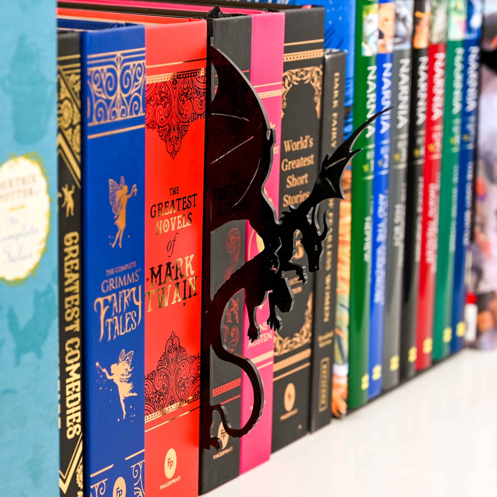 Dragon Bookshelf Silhouette