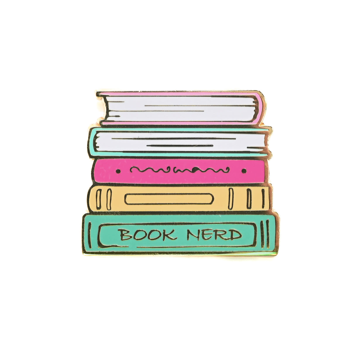 Book Nerd Enamel Pin