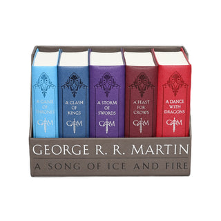 A Game of Thrones Leather-Cloth Box Set (Song of Ice and Fire Series) - Brown