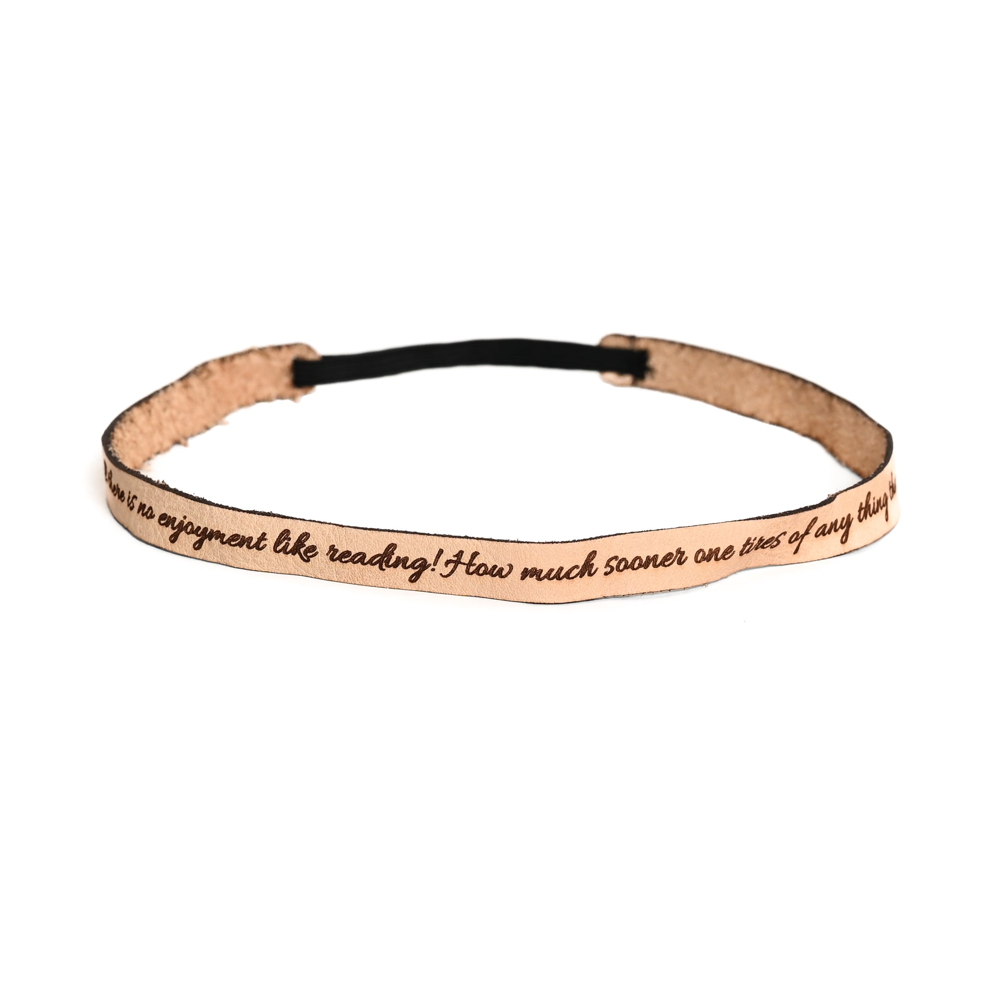 Jane Austen Leather Quote Headband