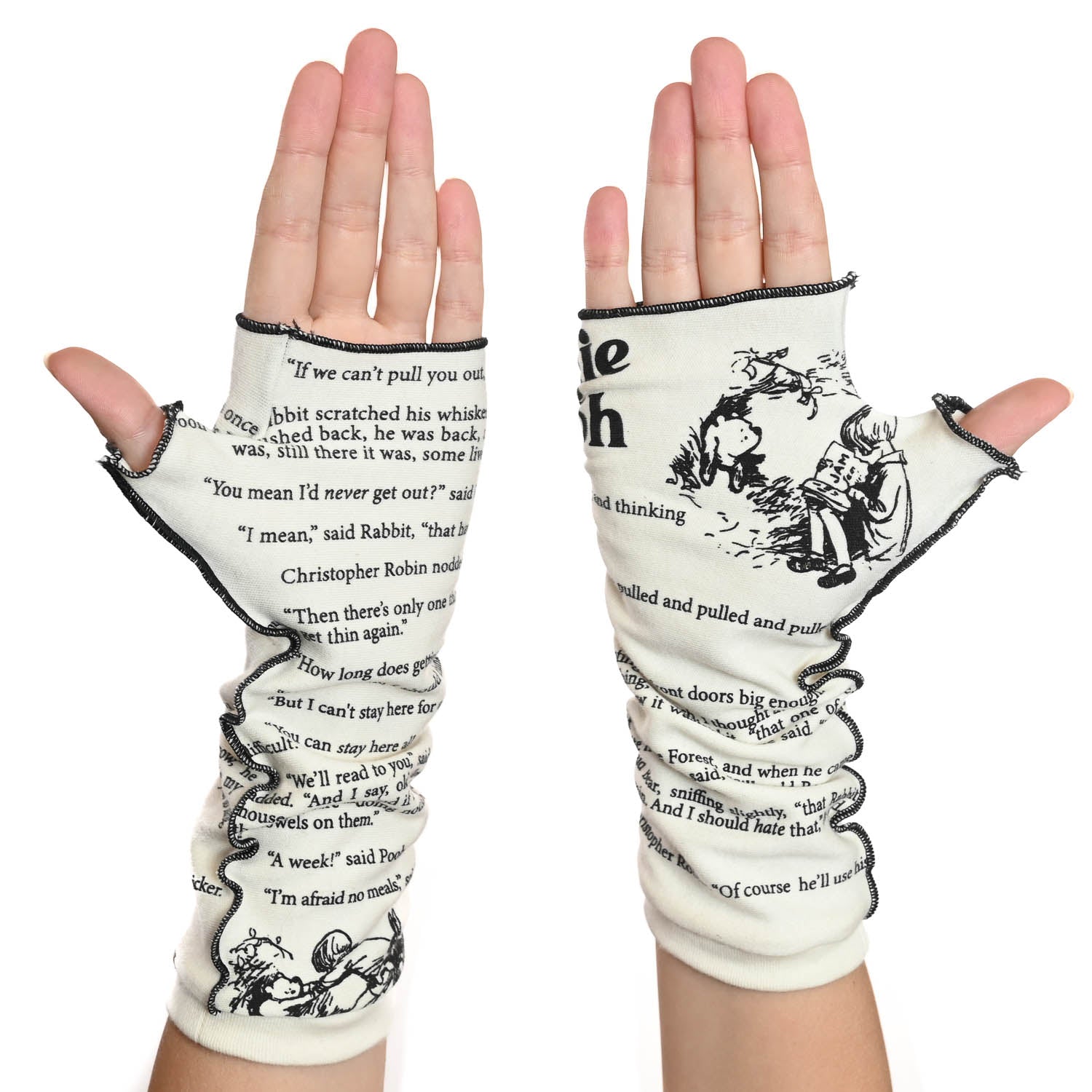 Little Women Writing Gloves | Soft Fingerless Gloves