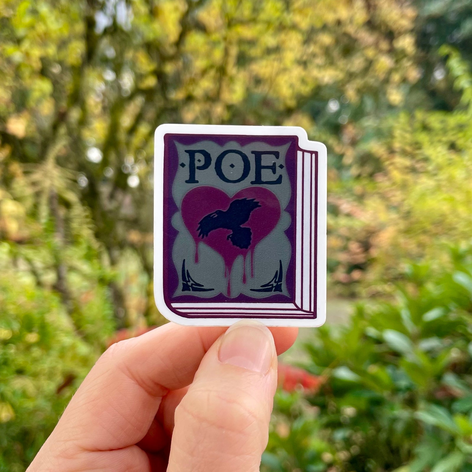Edgar Allan Poe Book Sticker