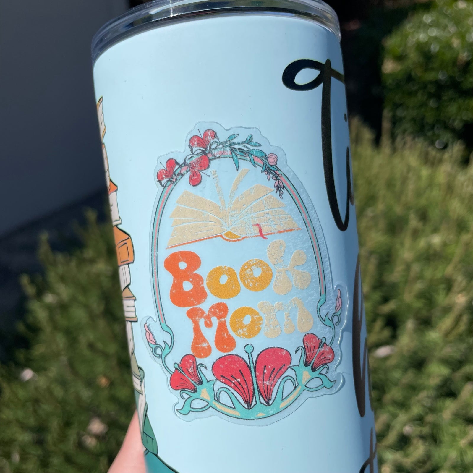 Book Mom Clear Sticker