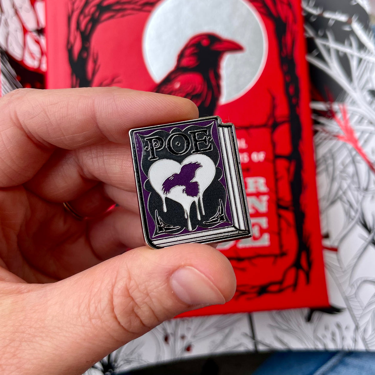 Edgar Allan Poe Enamel Pin