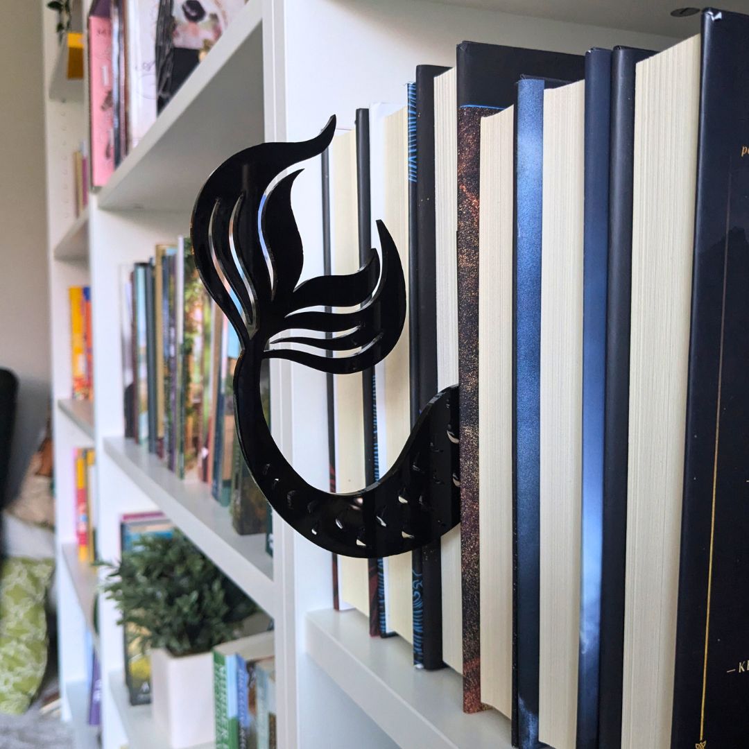 Mermaid Tail Bookshelf Silhouette