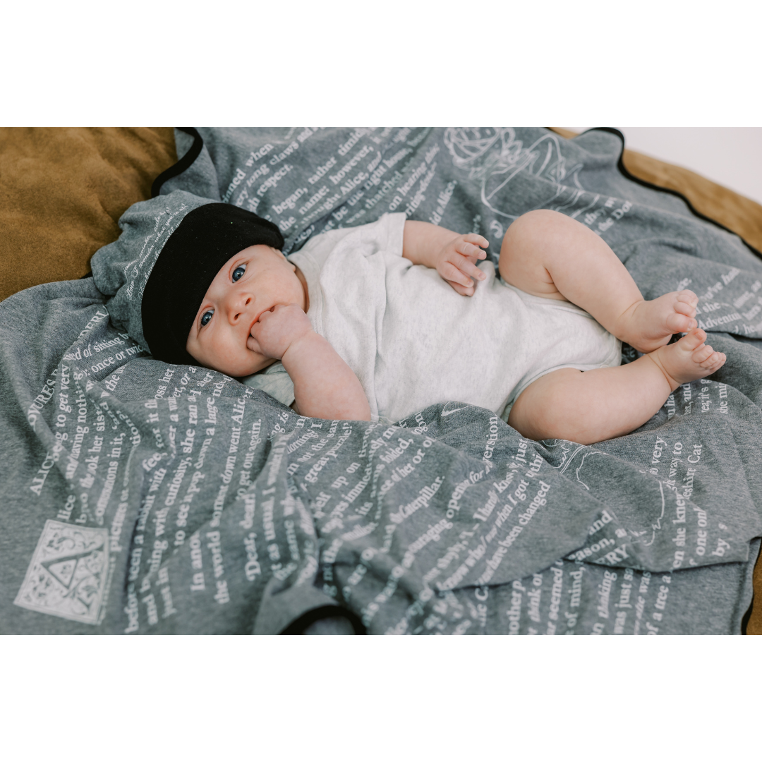 Alice in Wonderland Book Ultra Soft Baby Blanket Online Storiarts