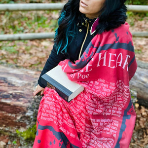 The Tell-Tale Heart Sherpa Fleece Book Blanket