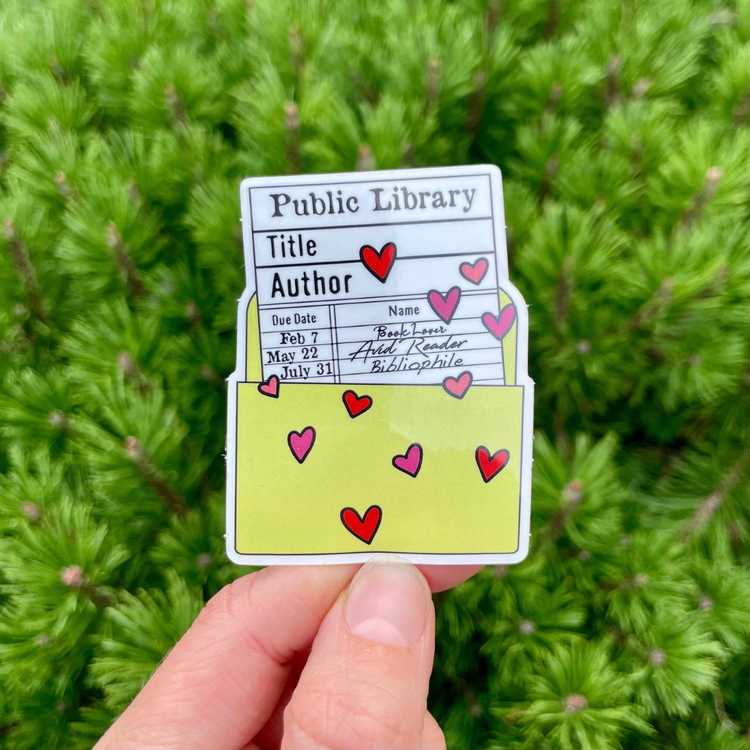 Library Card Sticker