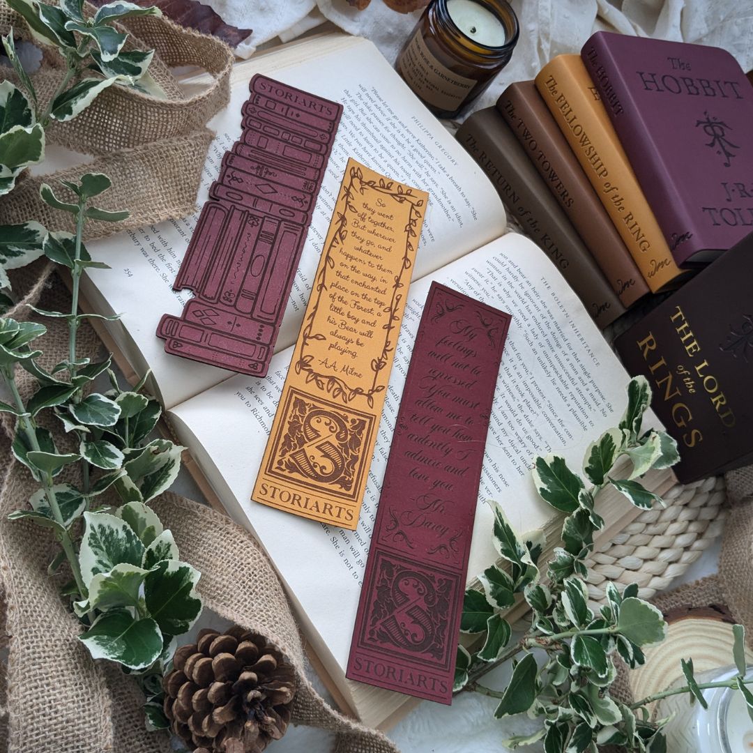 Mr. Darcy Leather Quote Bookmark