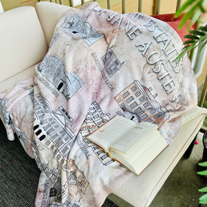 Austen Estates Sherpa Fleece Book Blanket