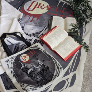 Dracula Sherpa Fleece Book Blanket