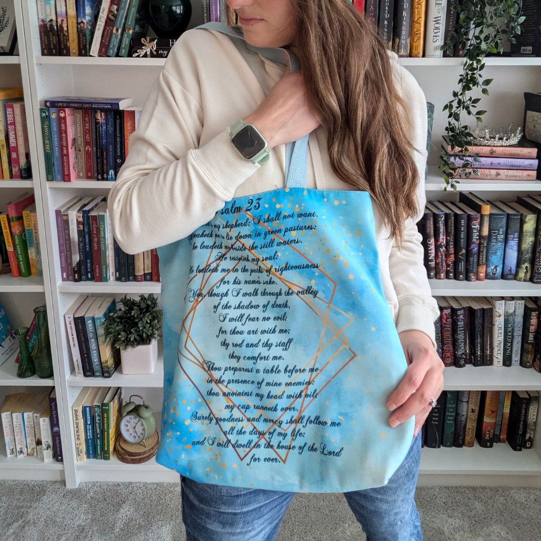 Psalms 23 Tote Bag