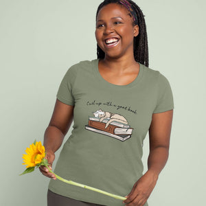 Curl Up with a Good Book Women's Tee