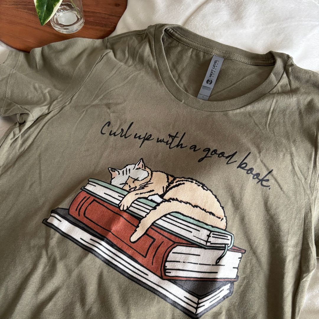 Curl Up with a Good Book Women's Tee