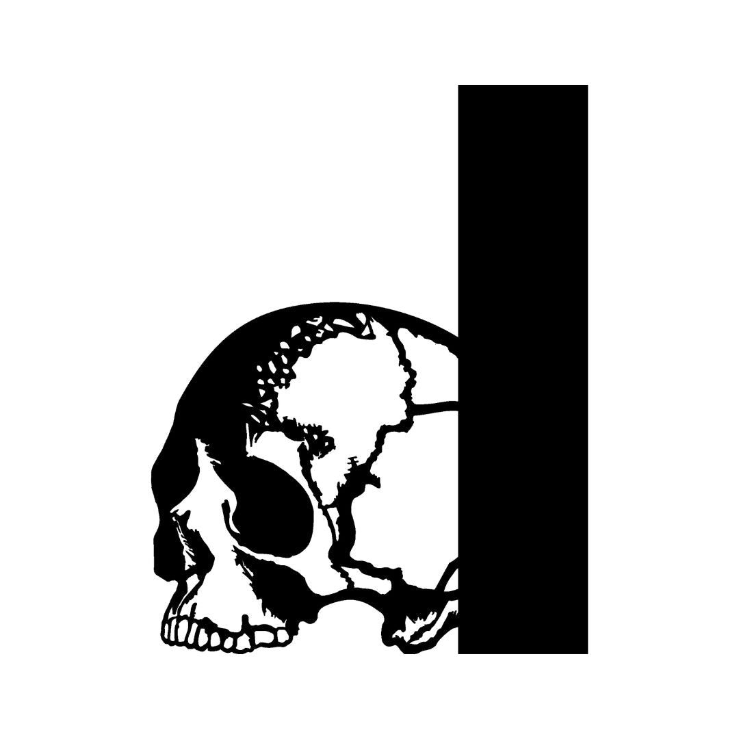 Skull Bookshelf Silhouette