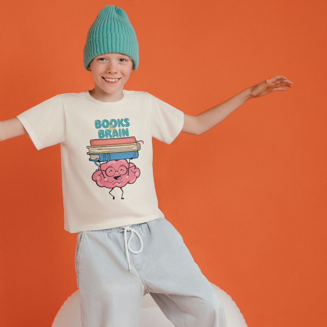 Books on the Brain Kid's Tee
