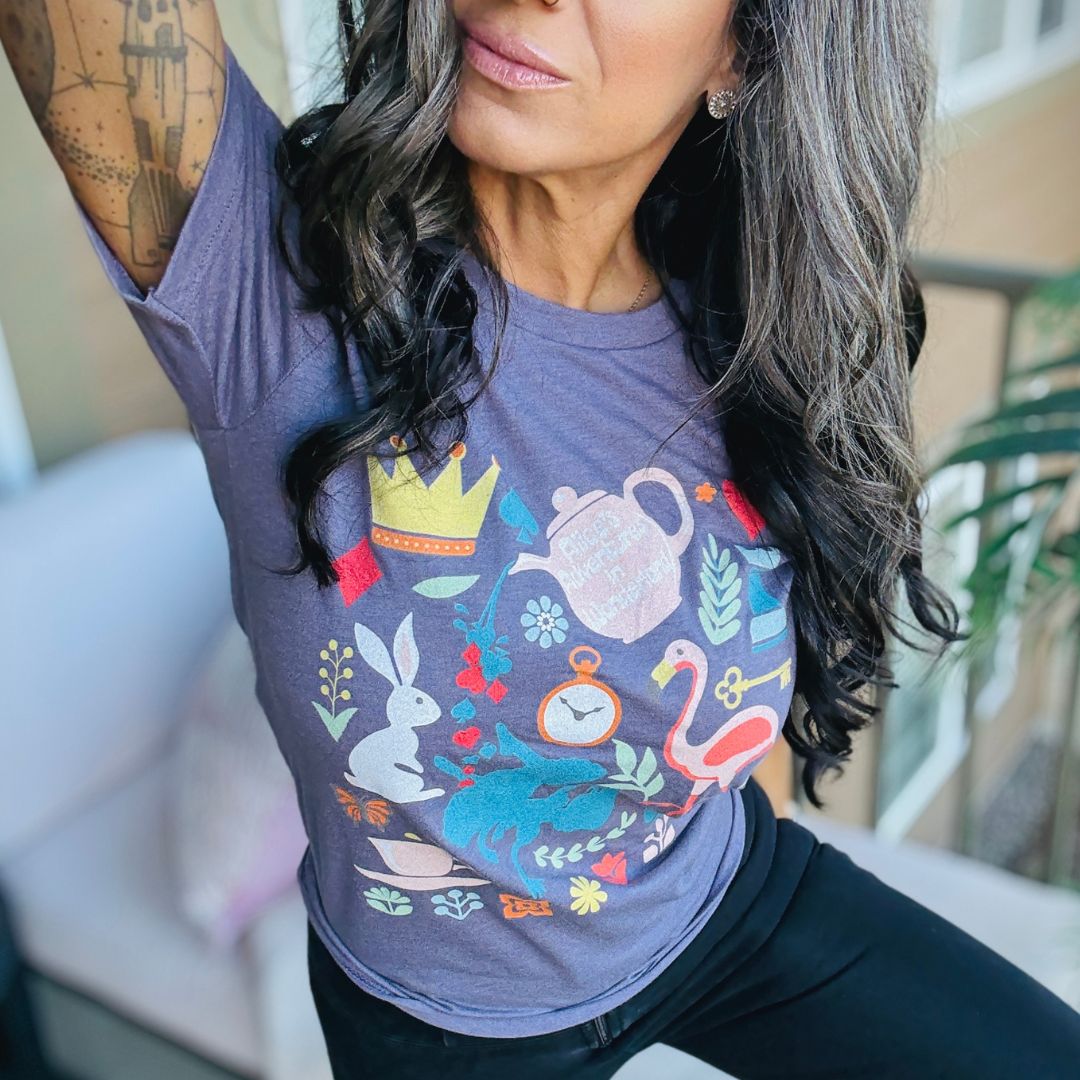 Alice in Wonderland Collage Unisex Tee