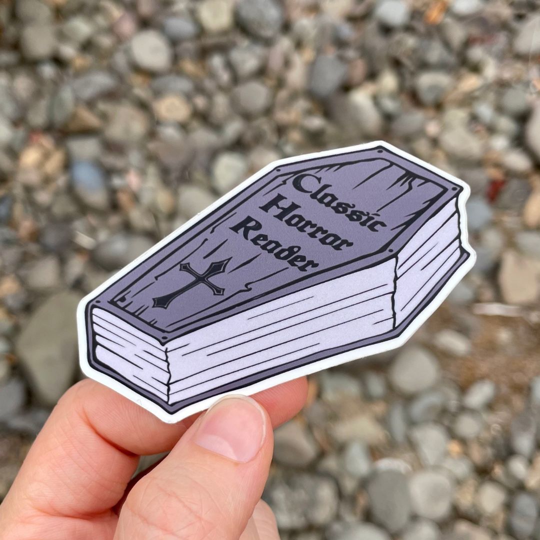 Classic Horror Reader Sticker