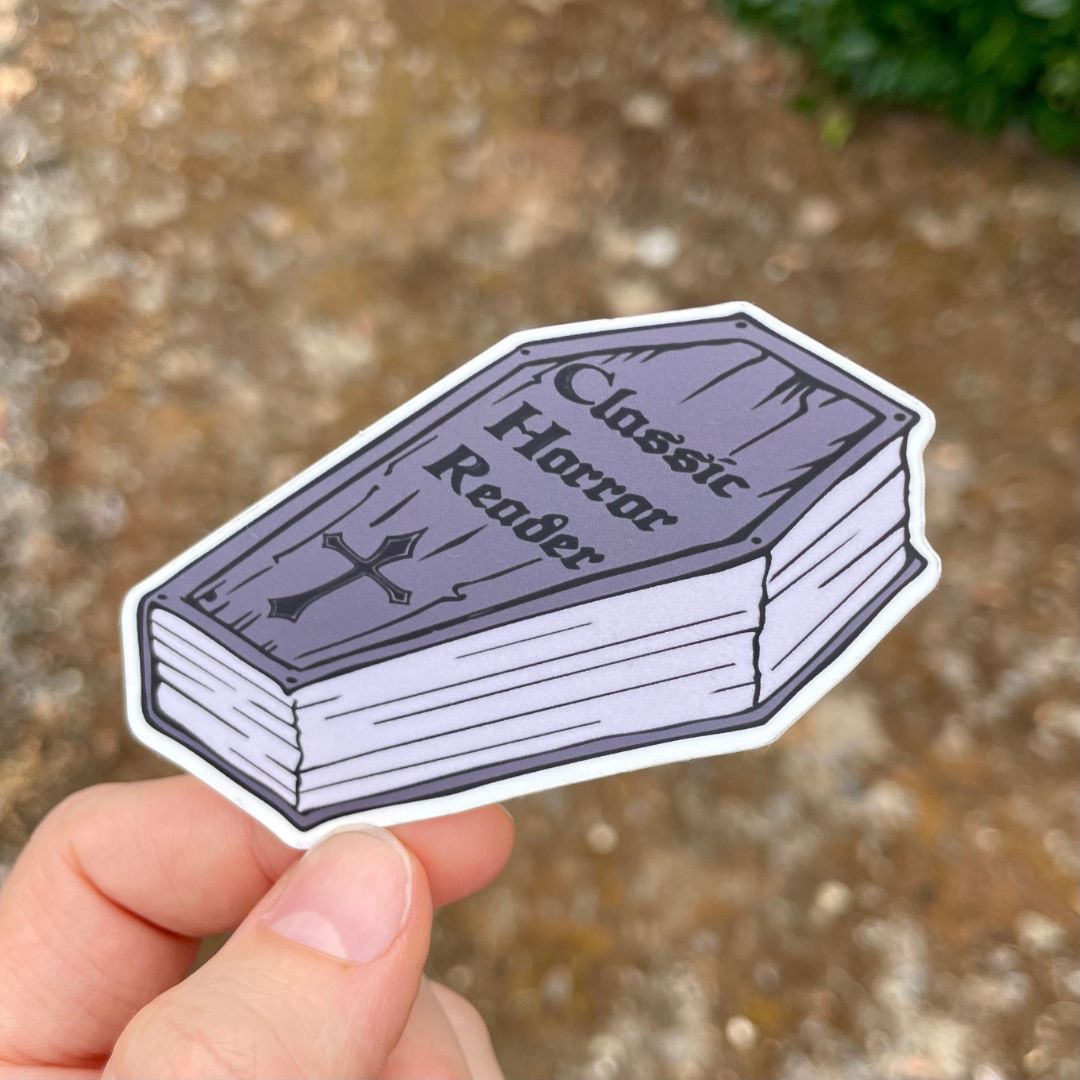 Classic Horror Reader Sticker