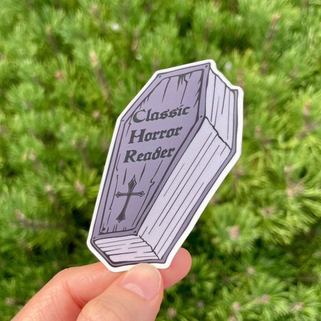 Classic Horror Reader Sticker