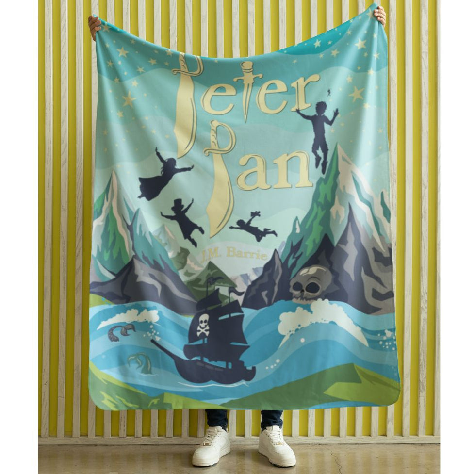 Peter Pan Sherpa Fleece Book Blanket
