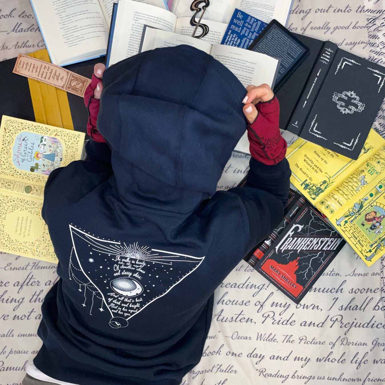 She Walks in Beauty Full Zip Hoodie