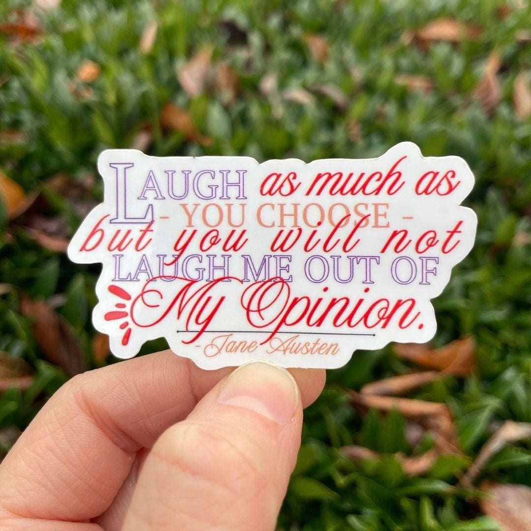 Jane Austen Quote Sticker