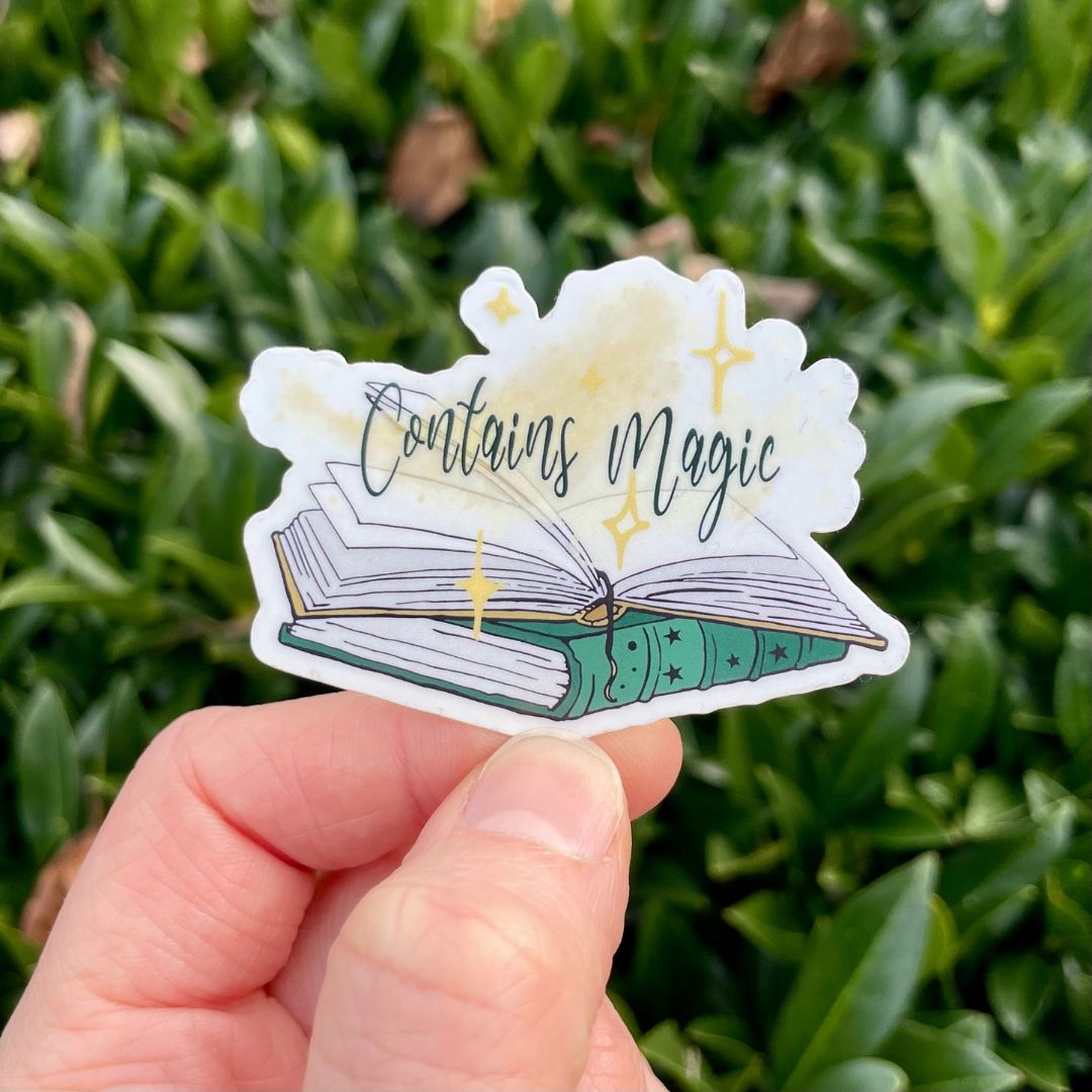 Contains Magic Clear Sticker