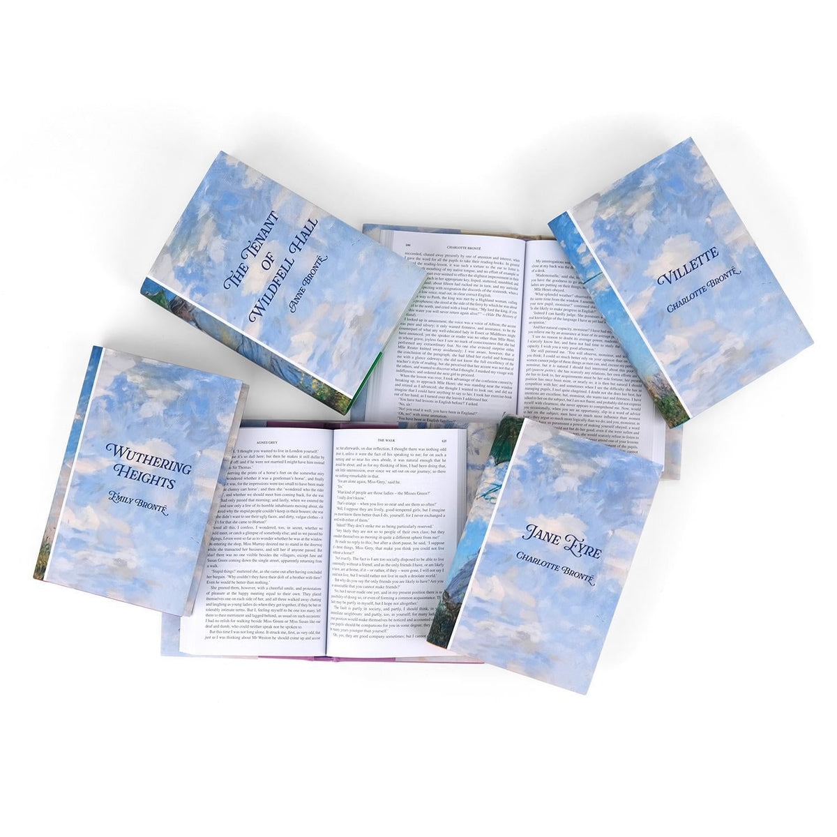 Brontë Sisters Book Set - Monet Impressionist Painting