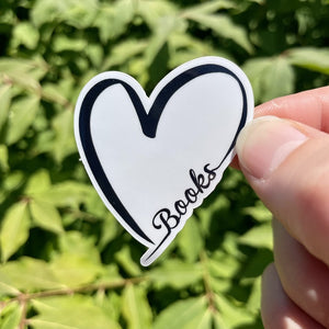 I Heart Books Mini Sticker