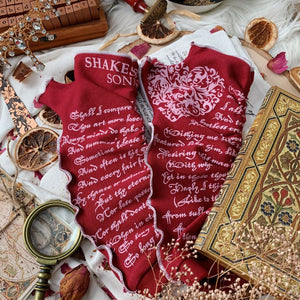 Shakespeare's Sonnets Writing Gloves