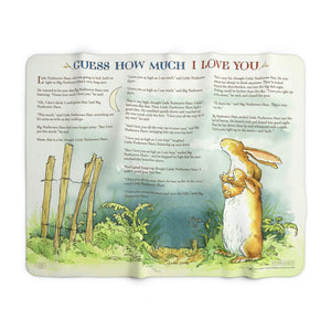 Guess How Much I Love You Sherpa Fleece Book Blanket