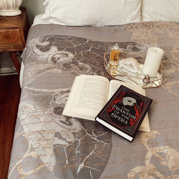The Phantom of the Opera Sherpa Fleece Book Blanket - Storiarts