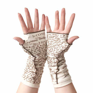 Declaration of Independence Writing Gloves