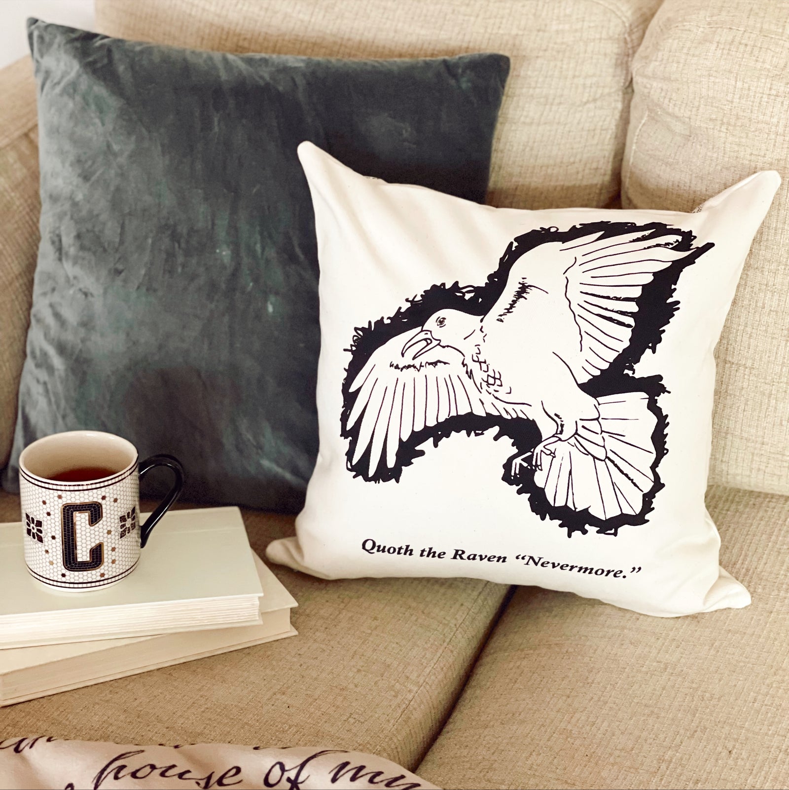 The Raven Pillow