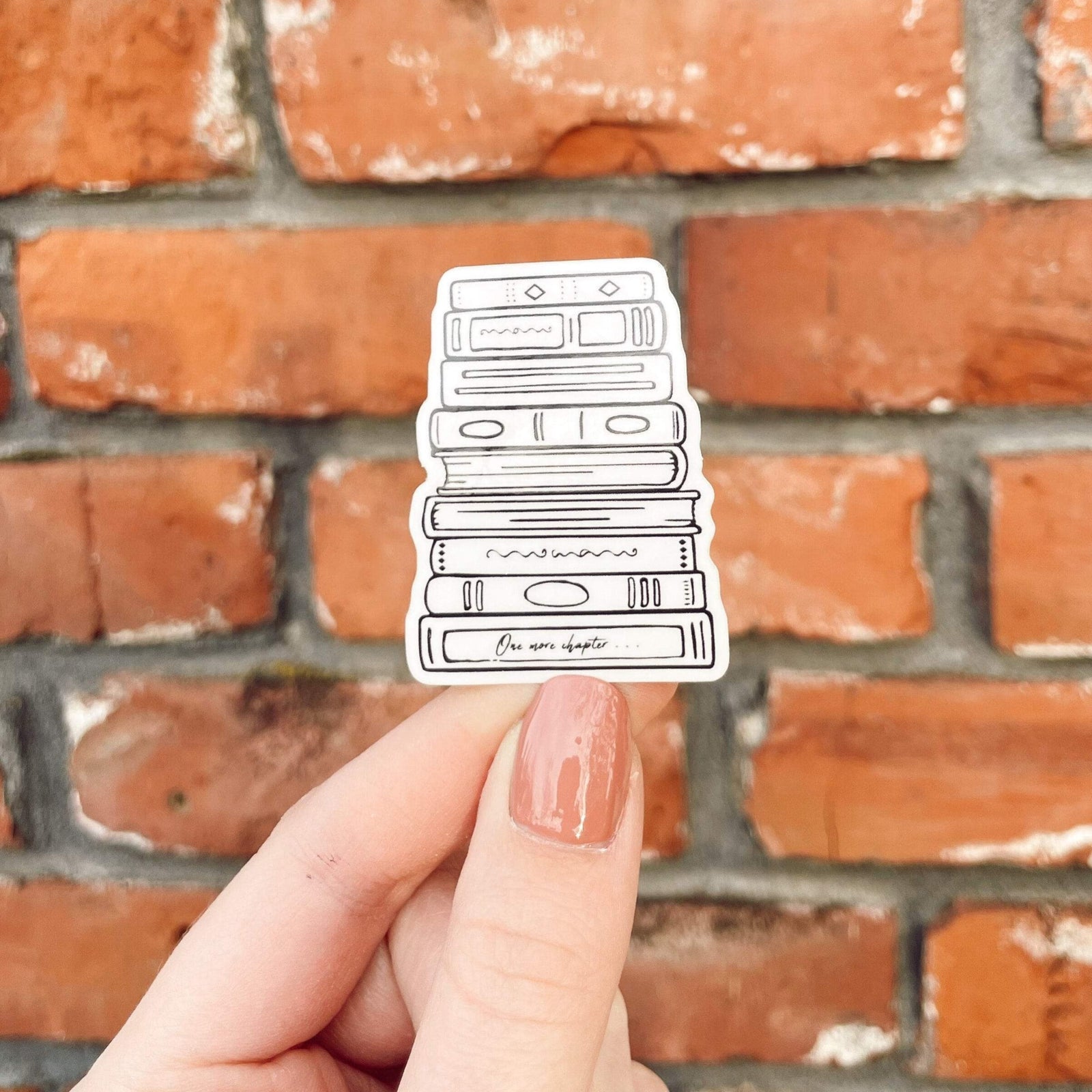 One More Chapter Clear Mini Sticker