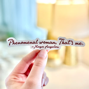 Phenomenal Woman Sticker