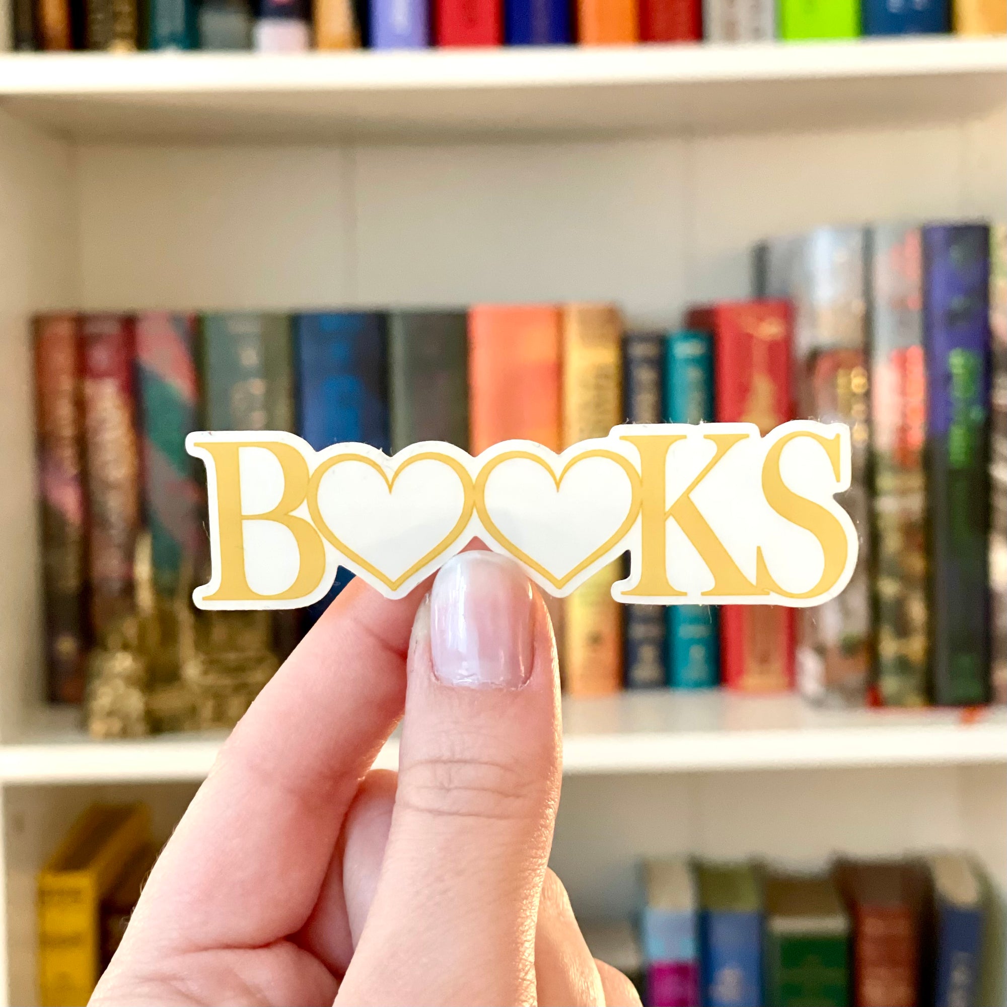 Booklover Clear Sticker