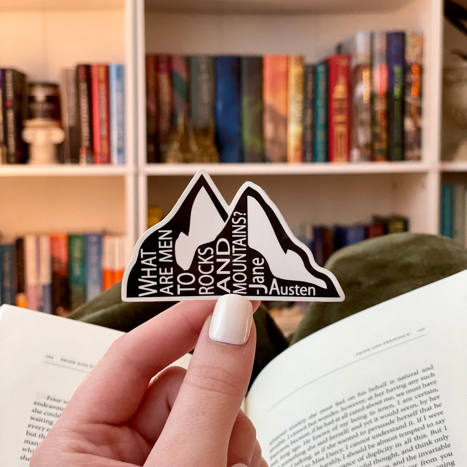 Rocks and Mountains (Jane Austen) Sticker