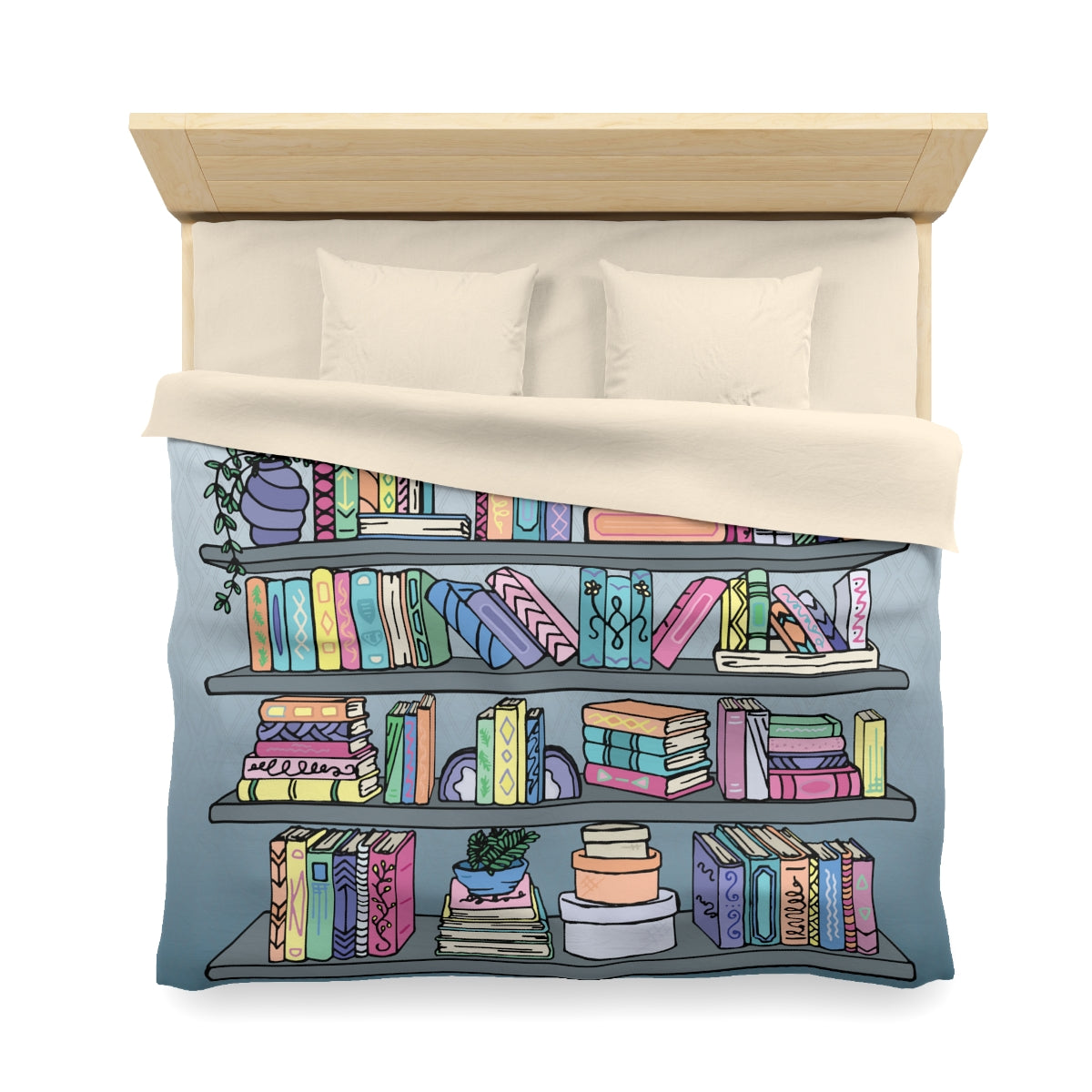 Bookshelf Duvet Cover