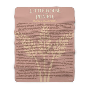 Little House on the Prairie Sherpa Fleece Book Blanket