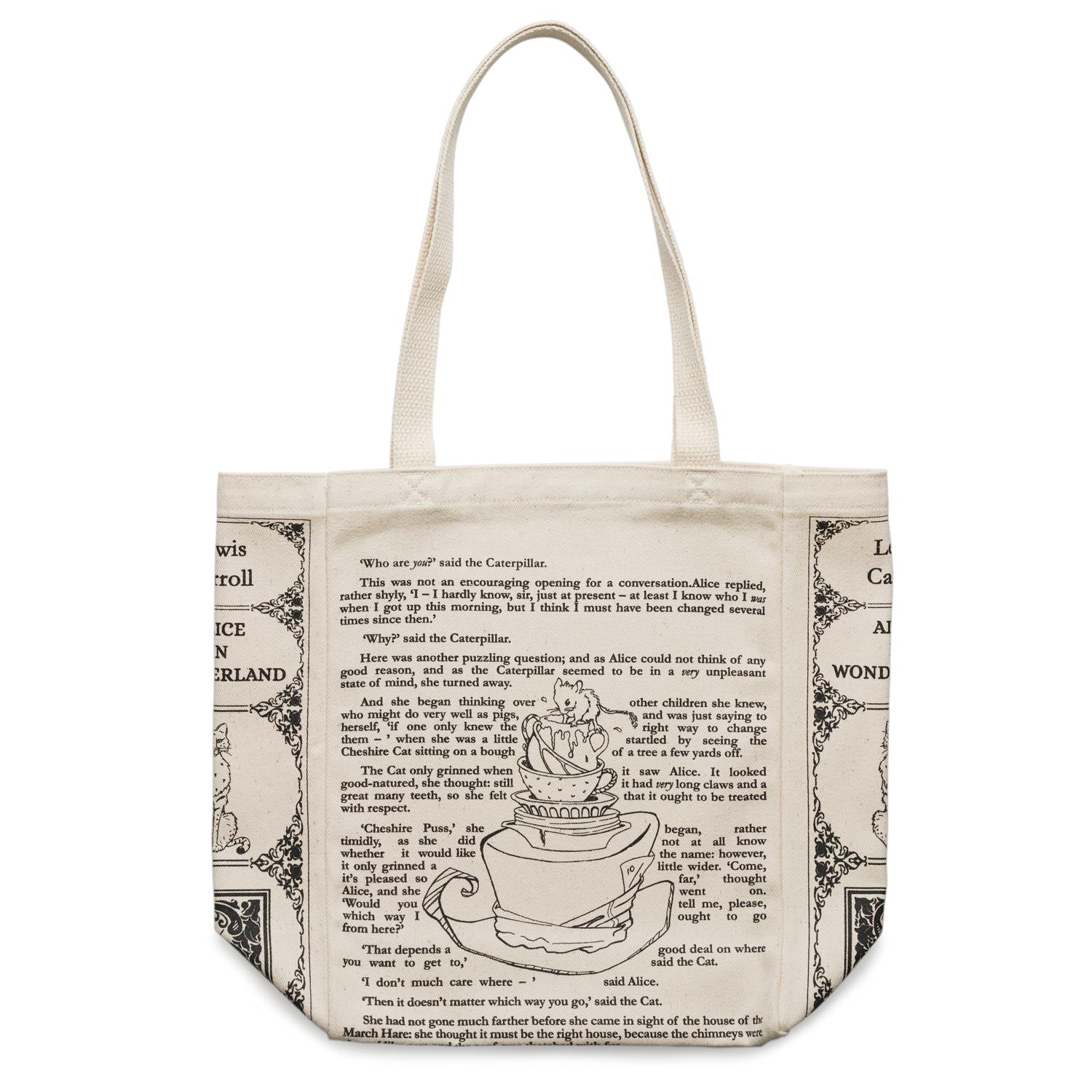 Alice in Wonderland Bag, Literary Tote Bag, Beach Bag, Kids Book