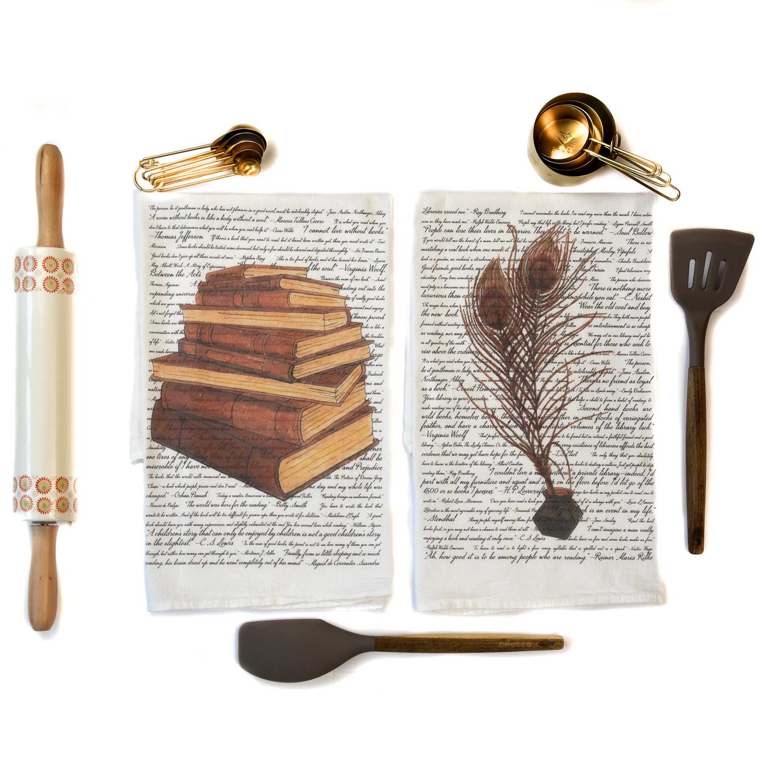 Commit to Lit Tea Towel