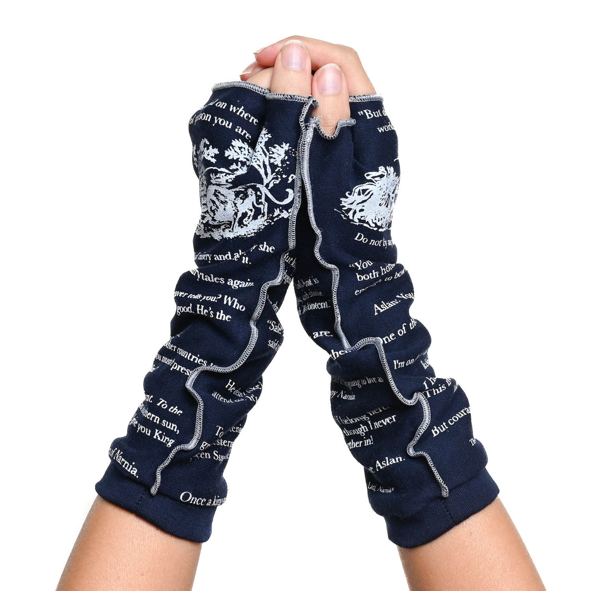 The Chronicles of Narnia Writing Gloves | Navy Fingerless Gloves