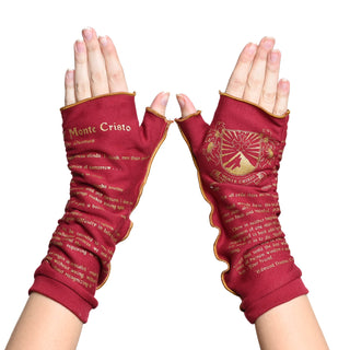 The Count of Monte Cristo Writing Gloves - OSFM / Red / Black
