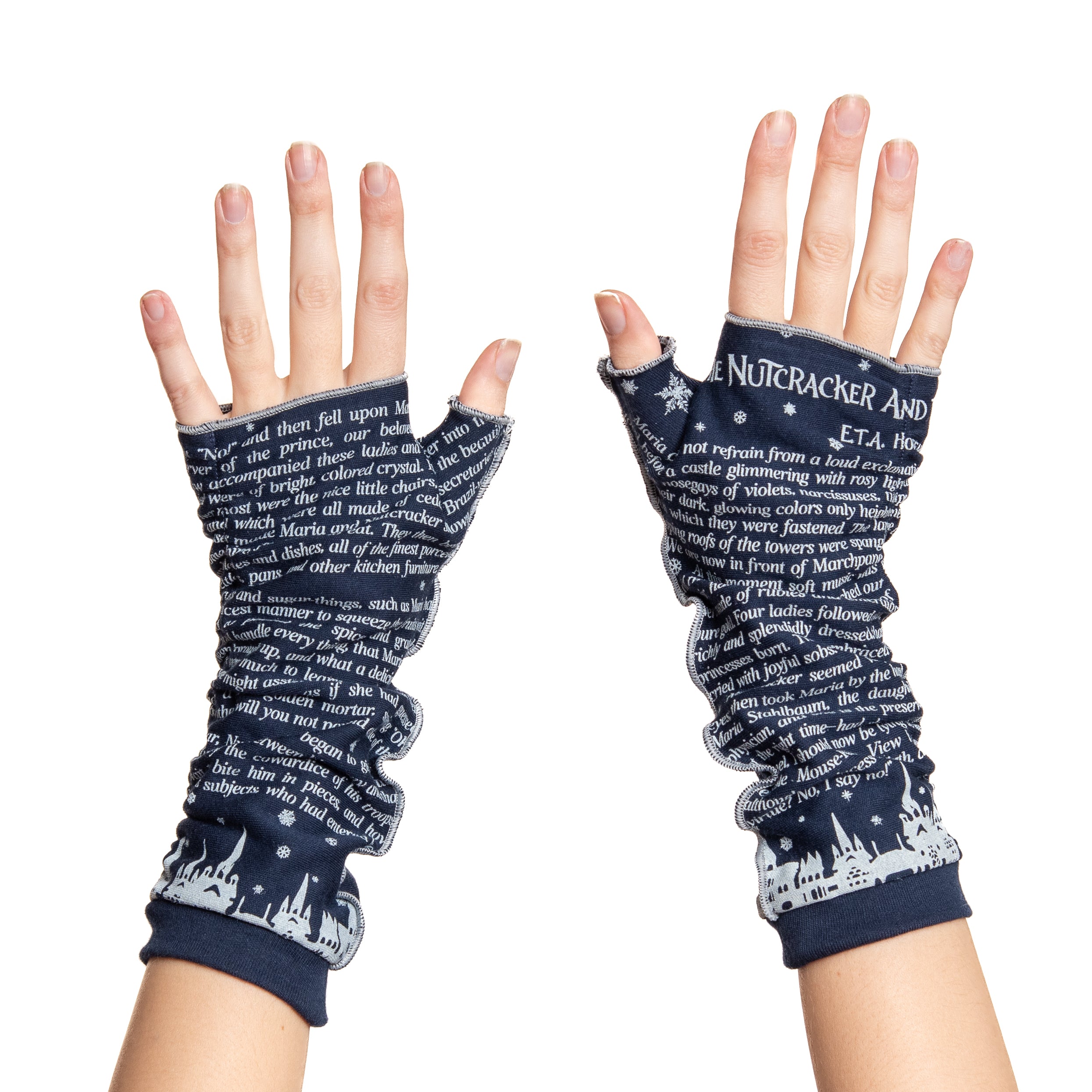The Nutcracker Writing Gloves  Fingerless Gloves - Storiarts
